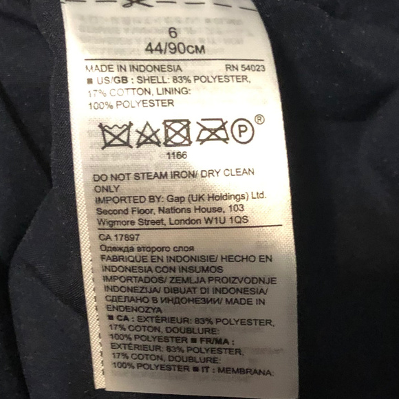 NWT Banana Republic Navy Shift Dress Size 6 - Picture 7 of 7